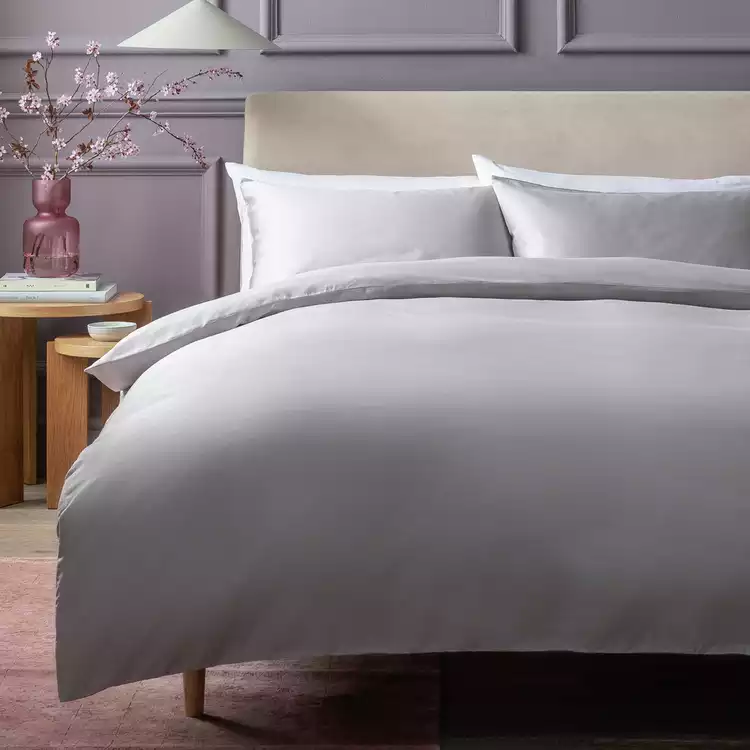 Habitat Egyptian Cotton 800TC Grey Bedding Set - Superking