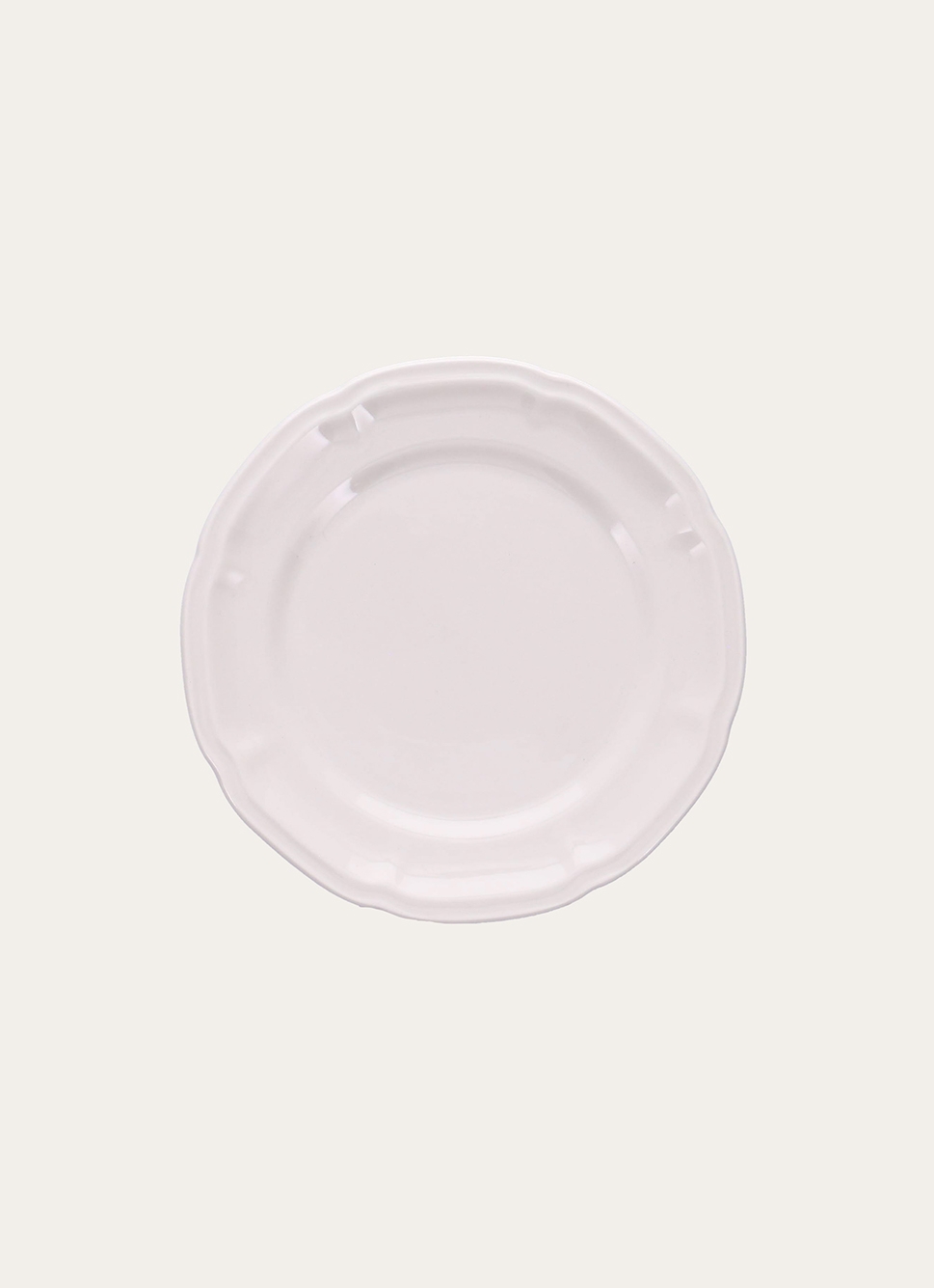 ASSIETTE à DESSERT EN PORCELAINE BLANC