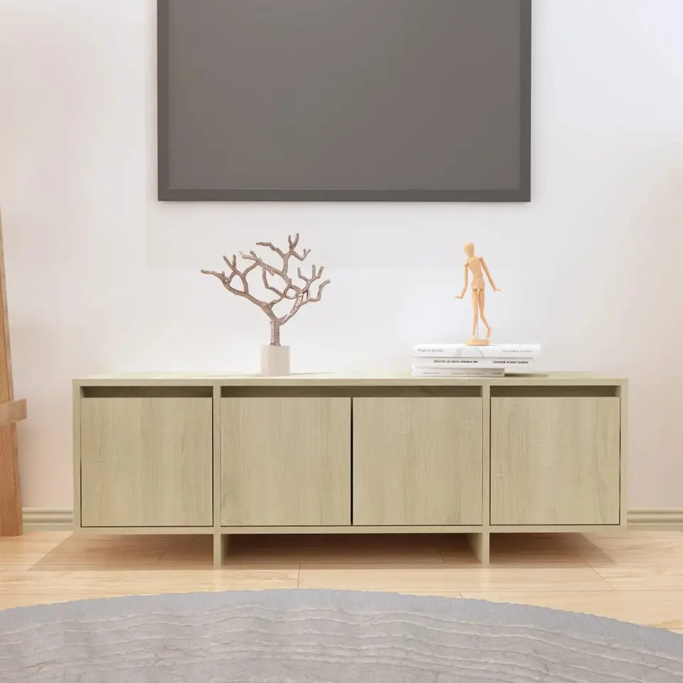 vidaXL - Tv-kast - Beige - Bewerkt hout