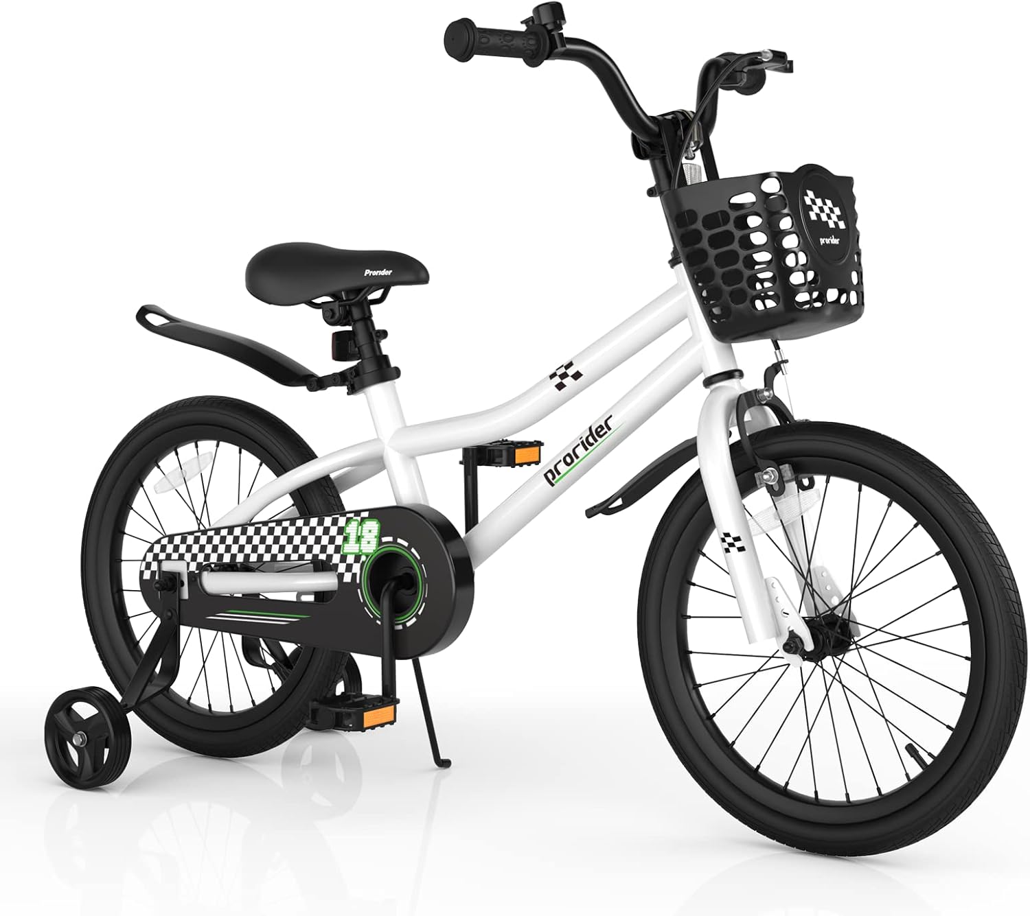 BABY JOY Kids Bike, 12 14 16 18 Inch Boys Girls Bike for 3-8 Years w/Training Wheels, 20 Inch Children Bicycle for 8+ Teens w/Kickstand, Handbrake, Coaster Brake & Removable Basket, Sporty Bicycle