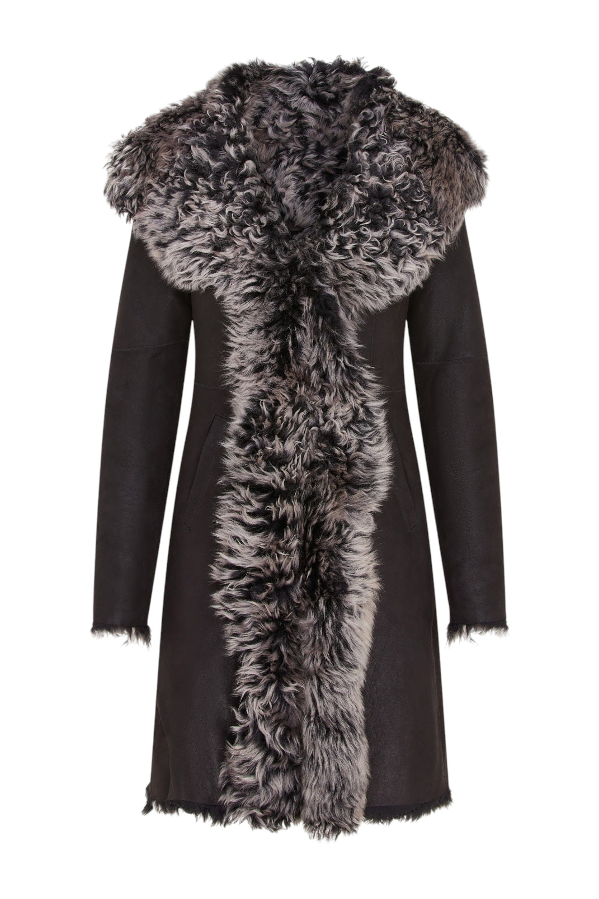 Infinity Leather Real Toscana Sheep Leather Hooded Trench Coat - Verona