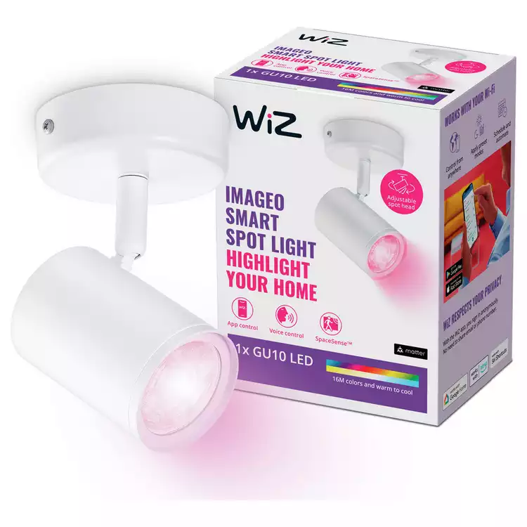 WiZ Imageo Metal LED Smart Spotlight - White
