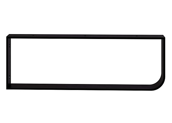 Pack 2 supports porte-serviettes pour plan de toilette T-BATH - noir mat