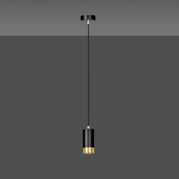 Lampa Wisząca Fumiko 1 Bl/Gold