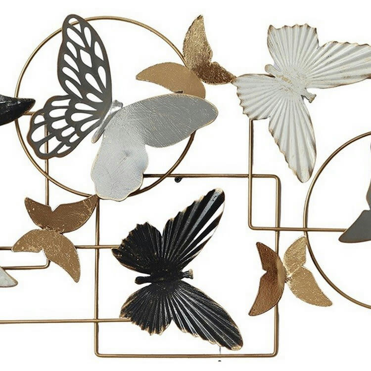 CASSIS - Décoration murale en métal papillon destructuré 67x38x6