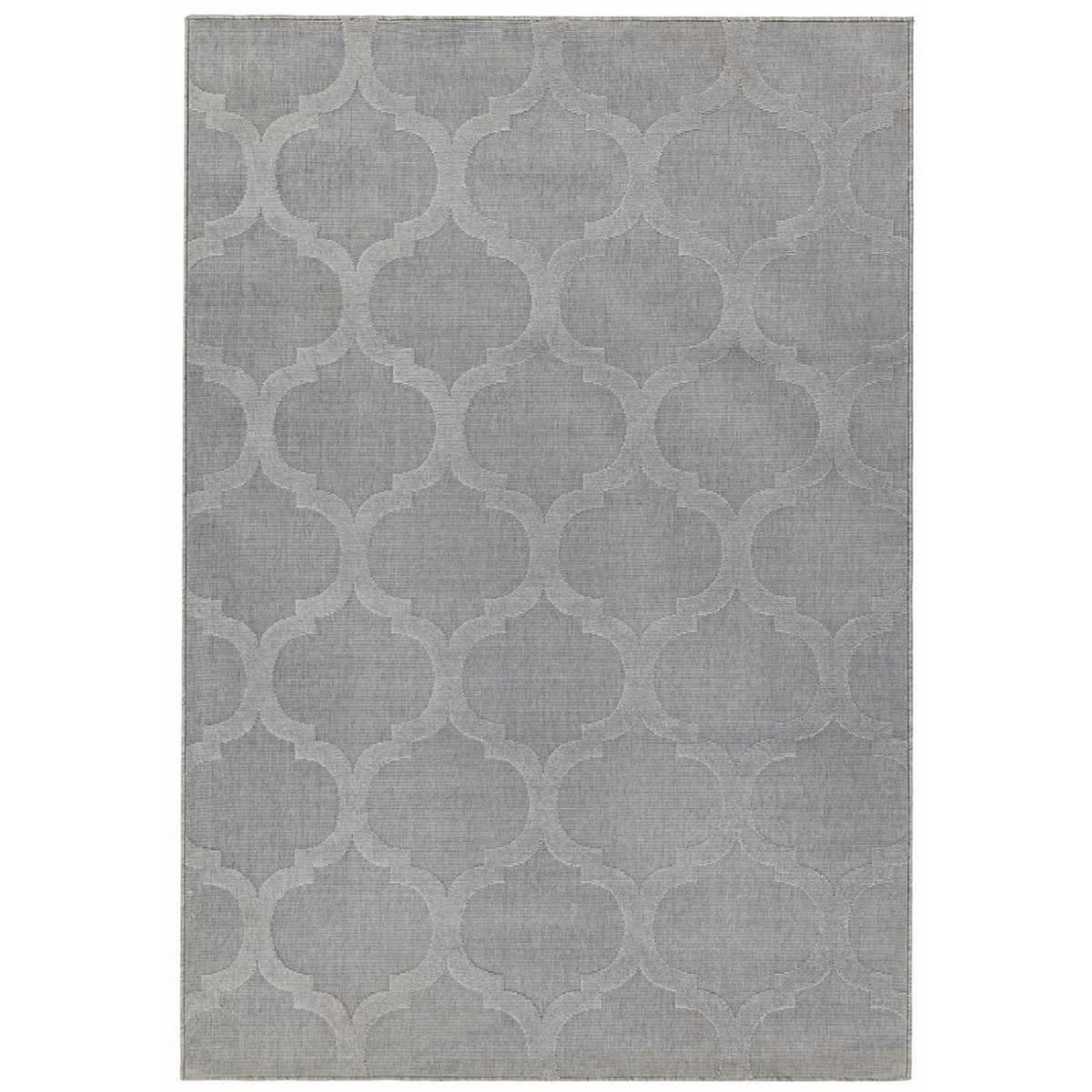 GORBIO - Tapis intérieur extérieur en Polypropylène Gris 200x290 cm