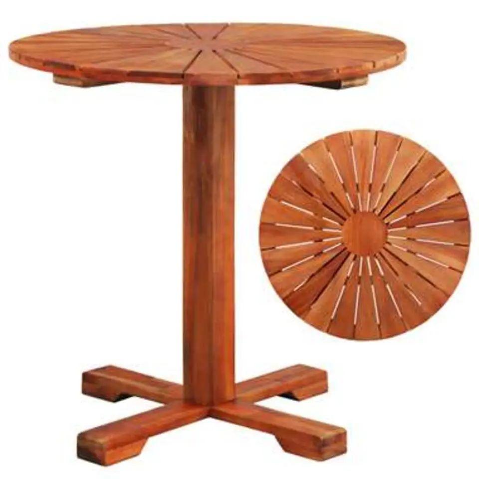 vidaXL - Tafel - Bruin - Hout