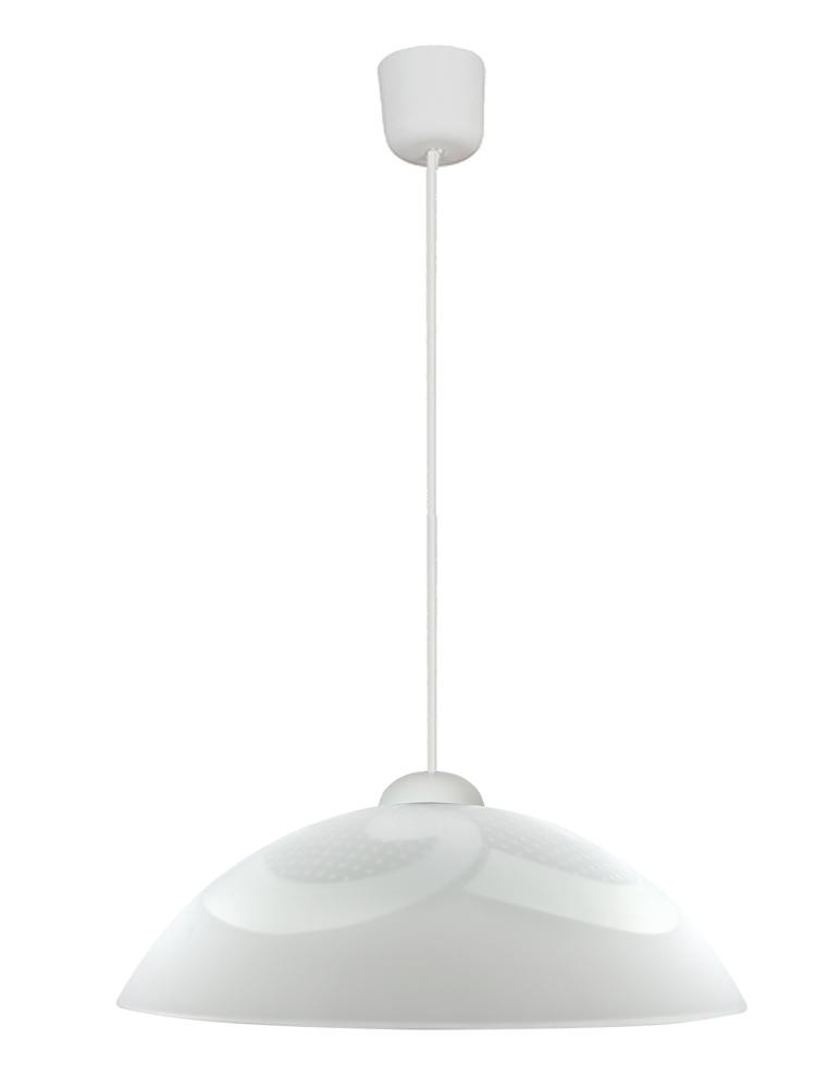 Lampa wisząca biała MONTI 1xE27x60W wym: 70x30x30 cm Candellux