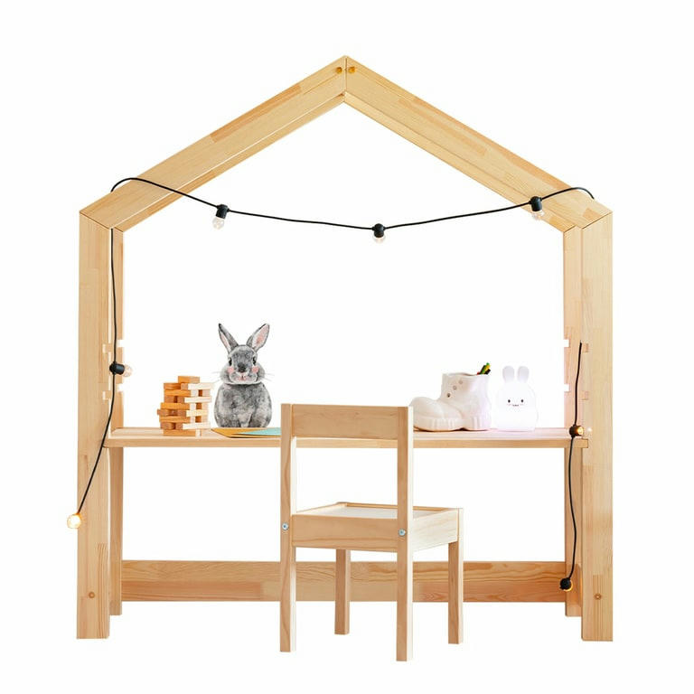 LOUIS - Bureau avec chaise naturel