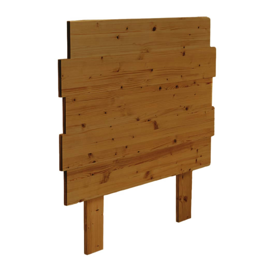SIARA - Tête de lit en bois d'épicéa pour lit de 135 cm en couleur marron
