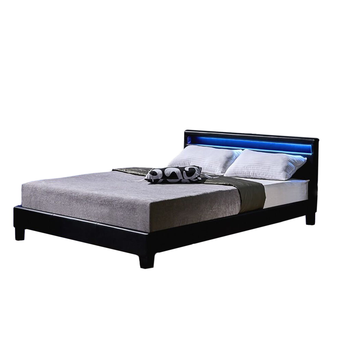 Home Deluxe LED bed ASTRO zwart 140 x 200 cm