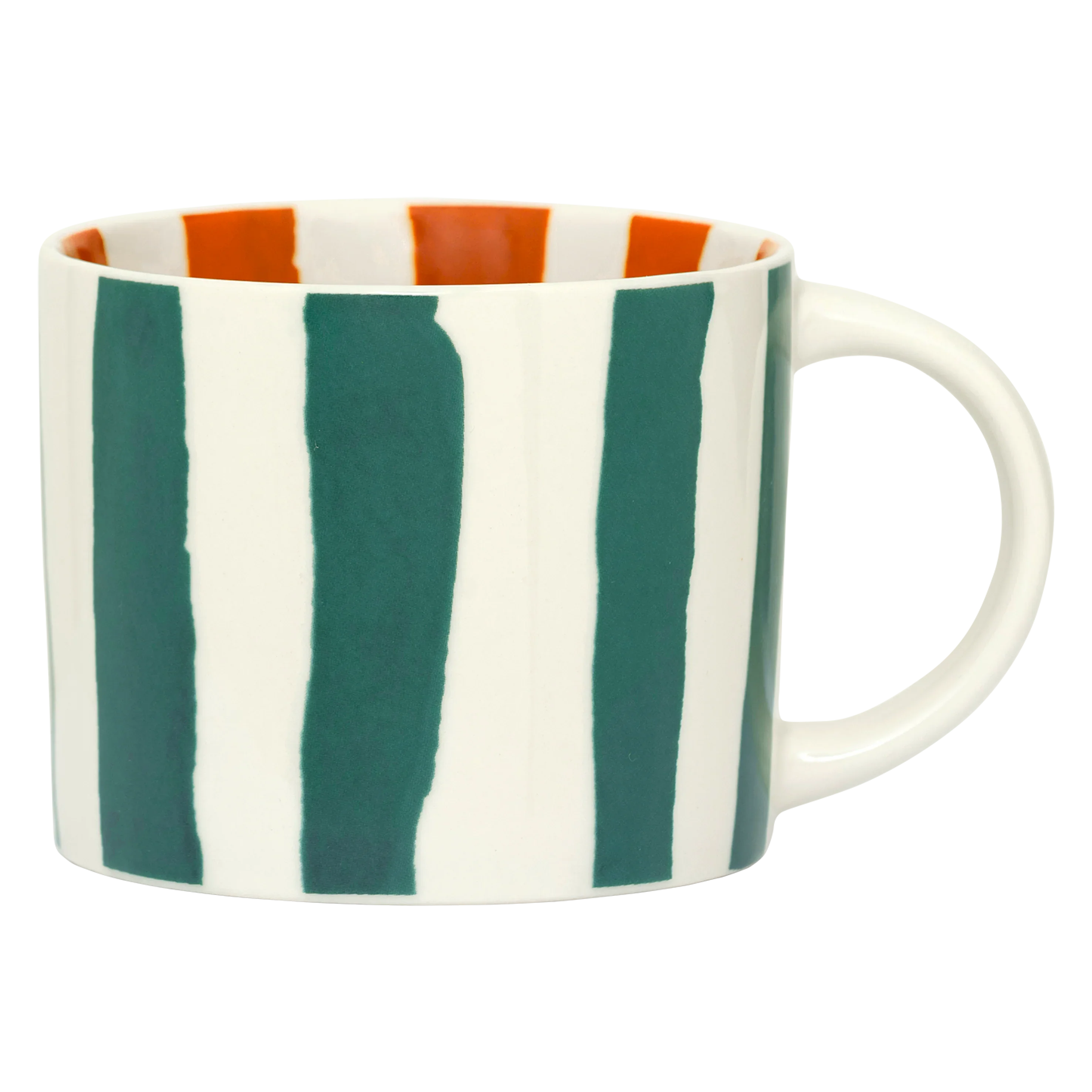 Urban Nature Culture LINDA. x UNC mok Tazza - with printed stripes inside & outside C - Ø 14.5 * 10.5 * 8.5 CM