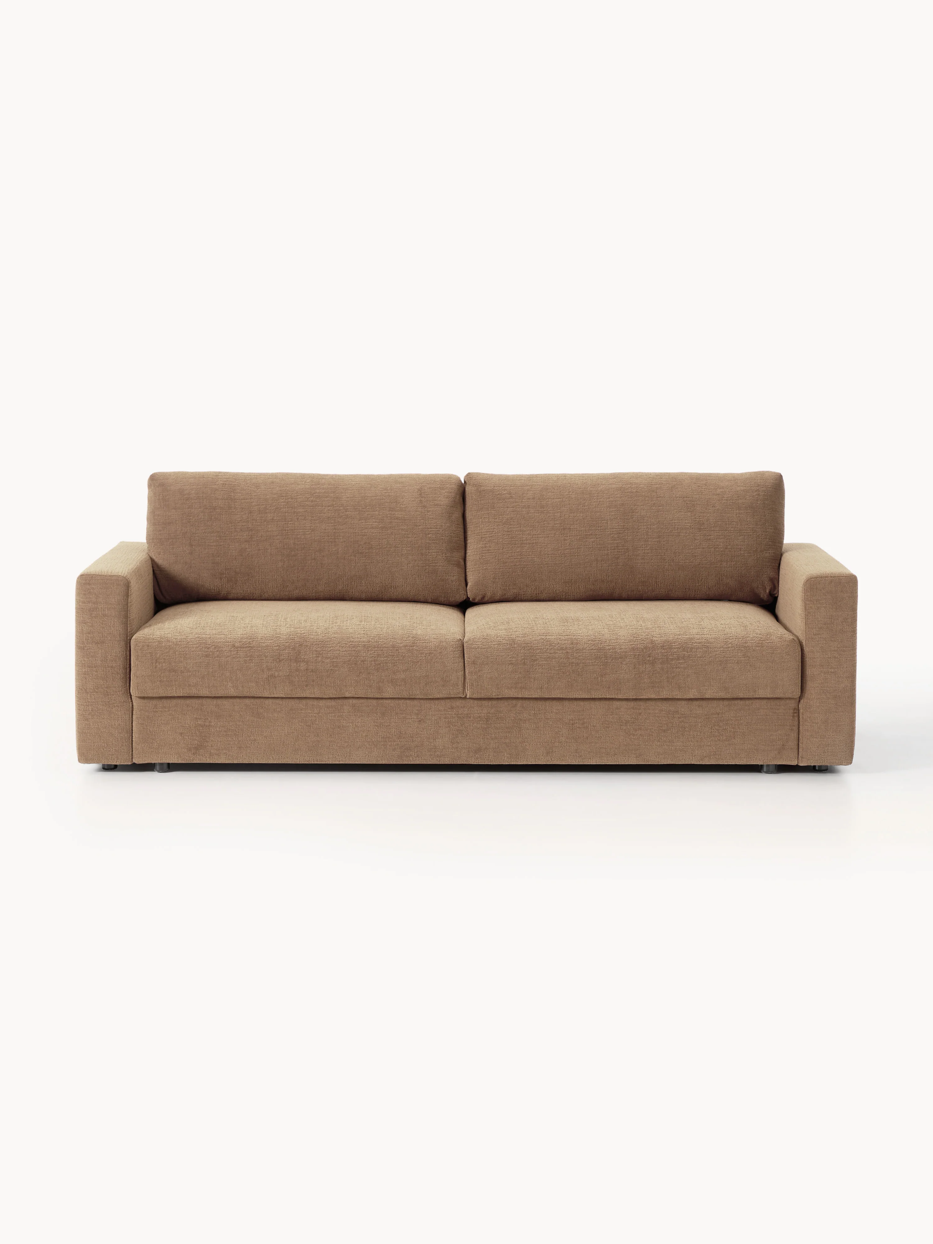 Samt-Schlafsofa Tasha (3-Sitzer) mit Stauraum