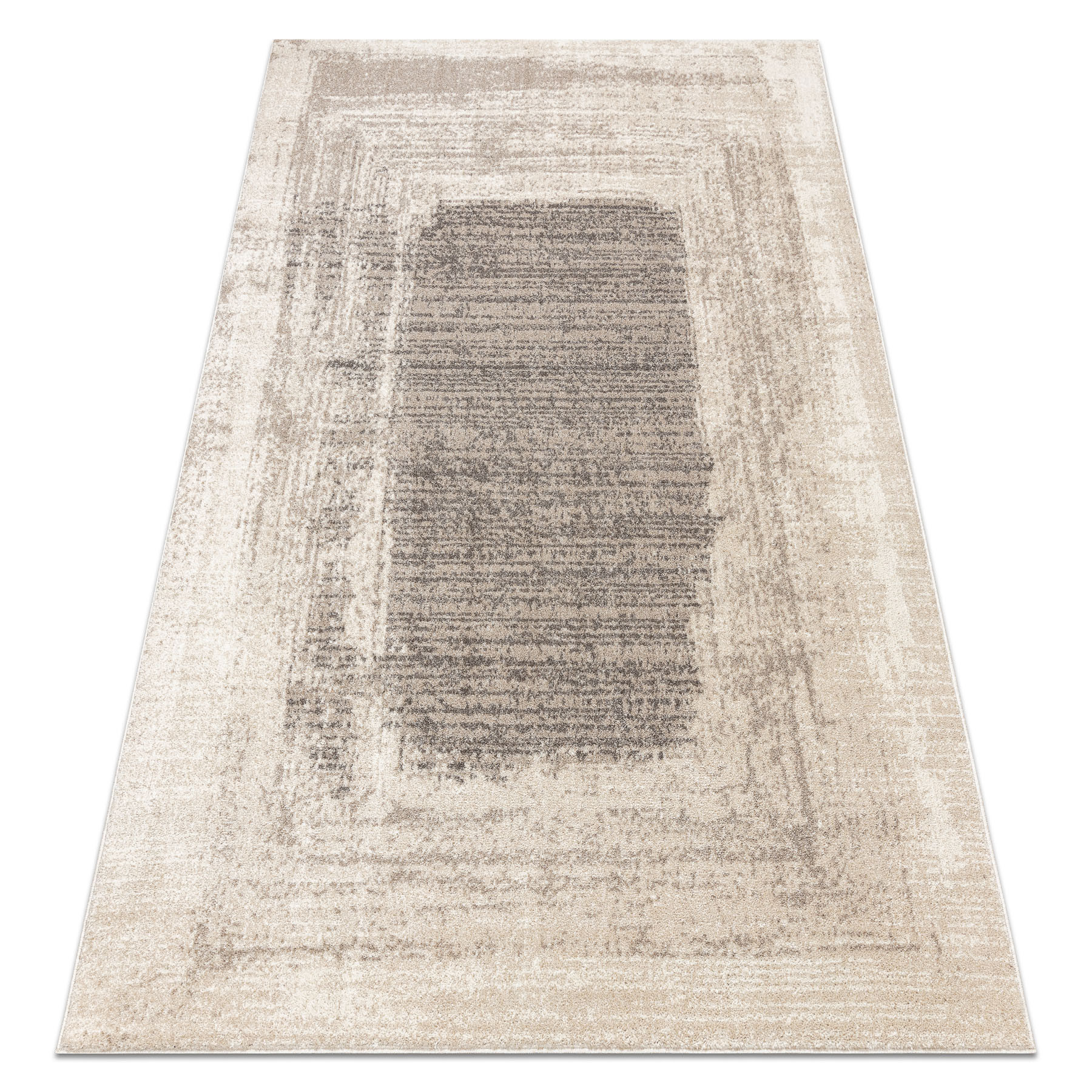 Dywan FUSION 8256 krem / beż - Ramka, vintage, nowoczesny, 80x150 cm