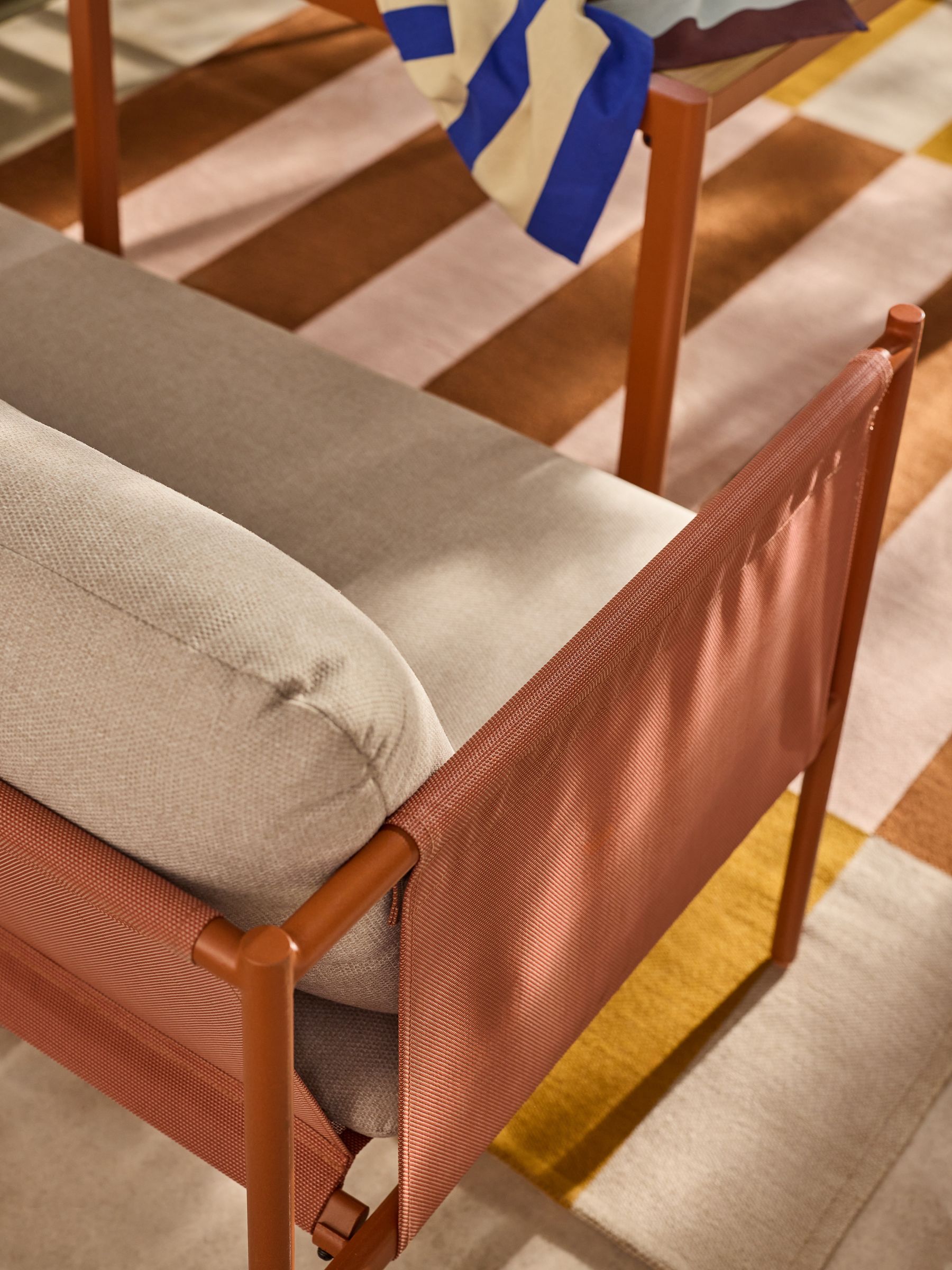 Estelle Garden Corner Dining Lounge Set in Terracotta