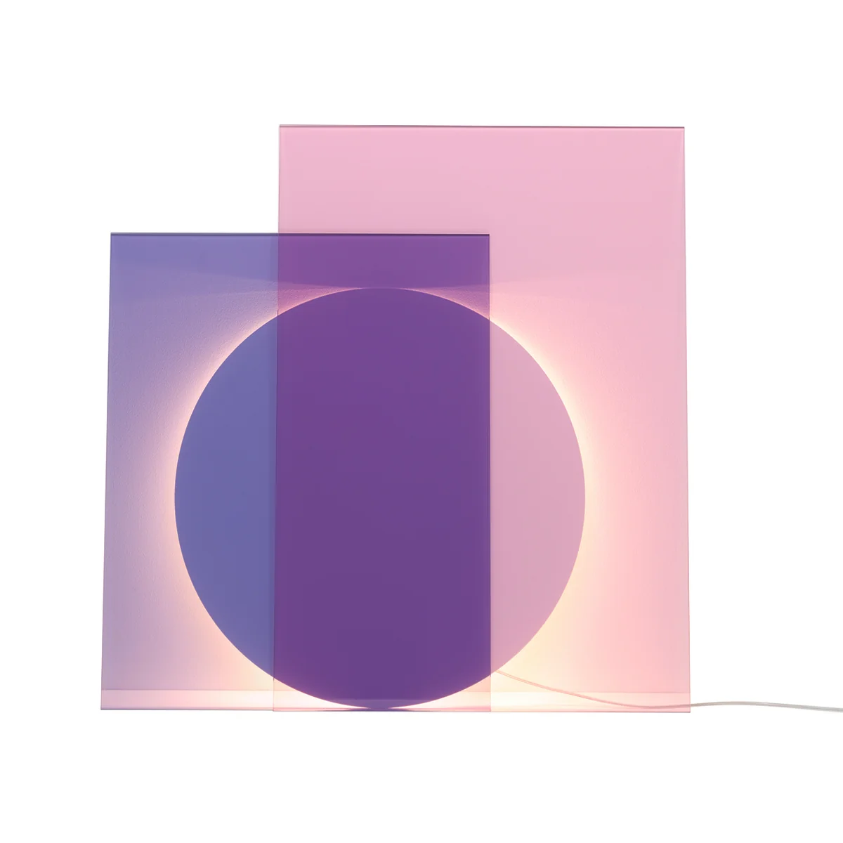 e15 - LT04 Colour LED-Bodenleuchte, B x H 75 x 105 cm, mehrfarbig