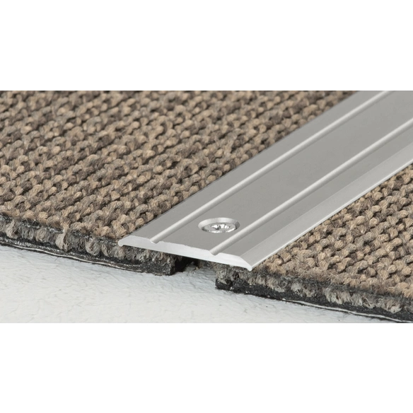 Übergangsprofil, BxL: 25 x 1000 mm, Höhe: 3 mm, edelstahlfarben