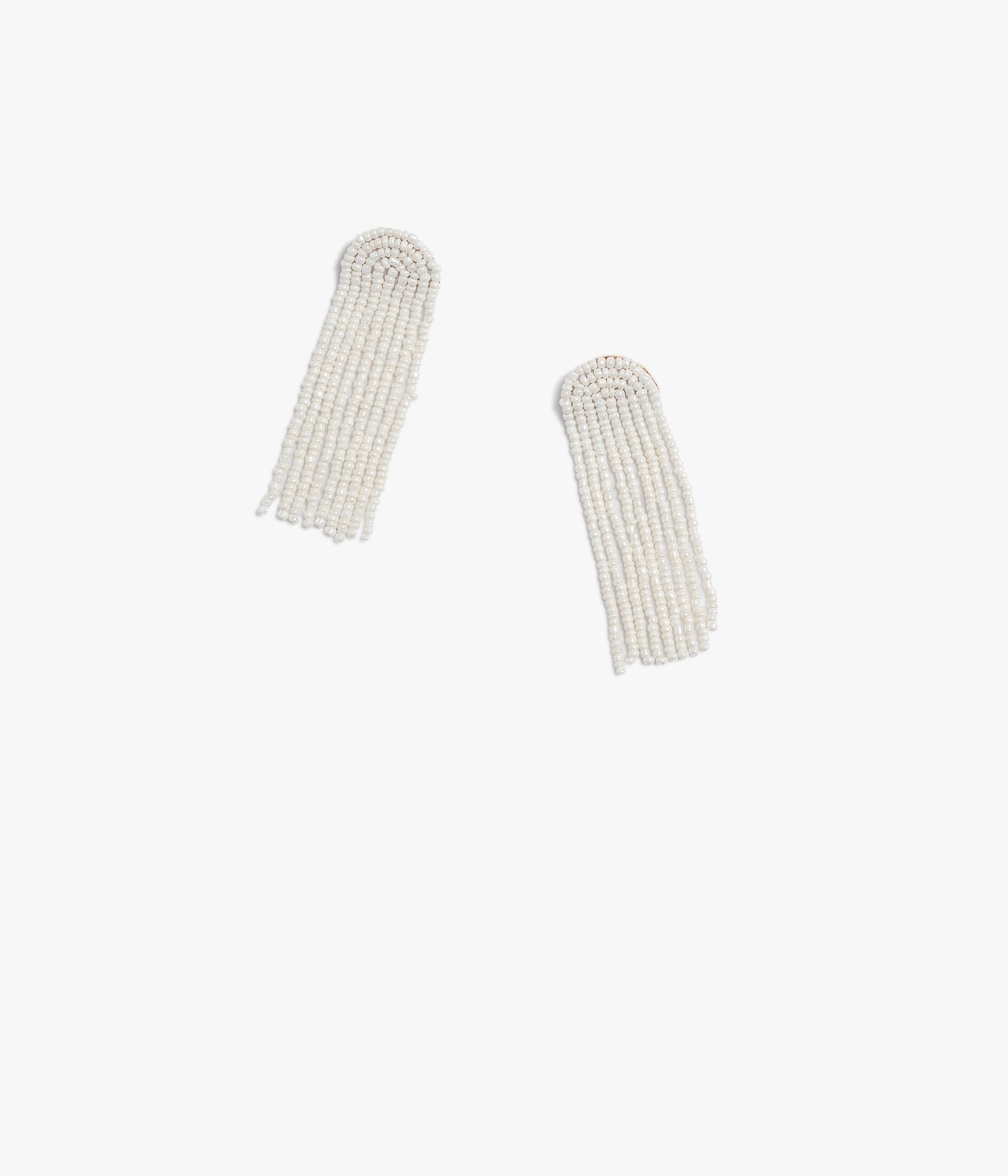 Boucles d'oreilles Albertine blanc