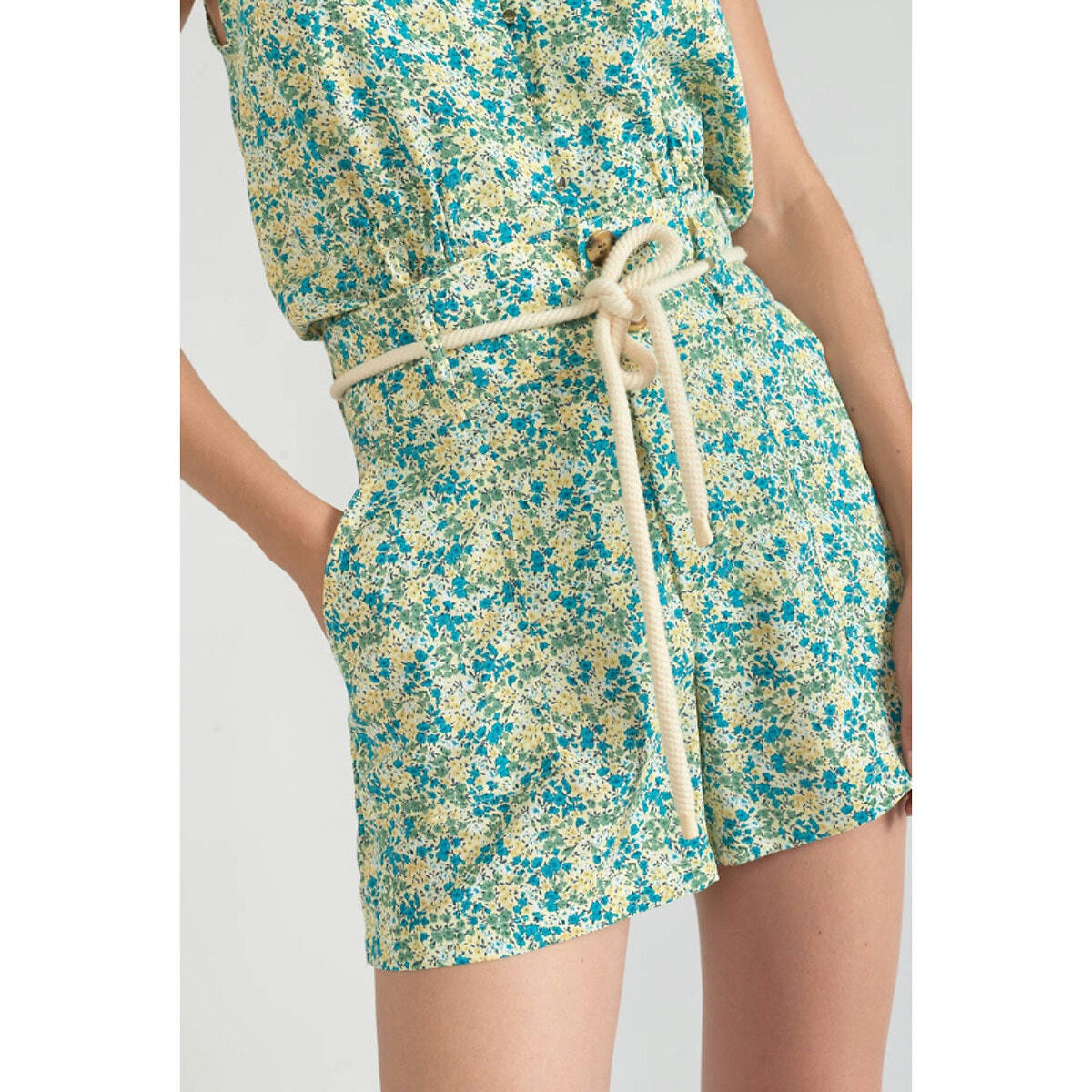 Short imprimé, taille haute