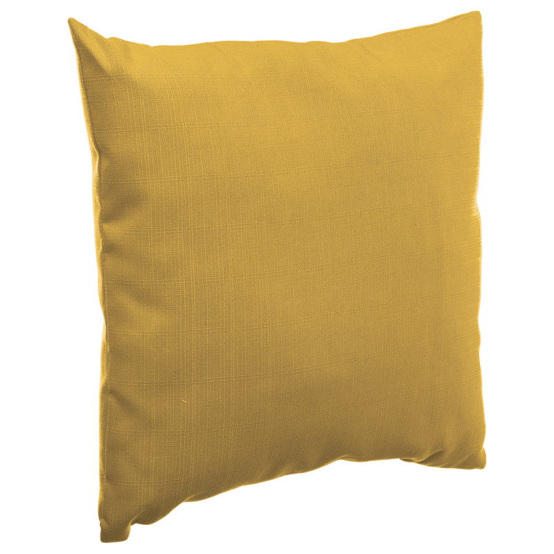 Coussin déperlant Koraï moutarde 40 x 40 cm