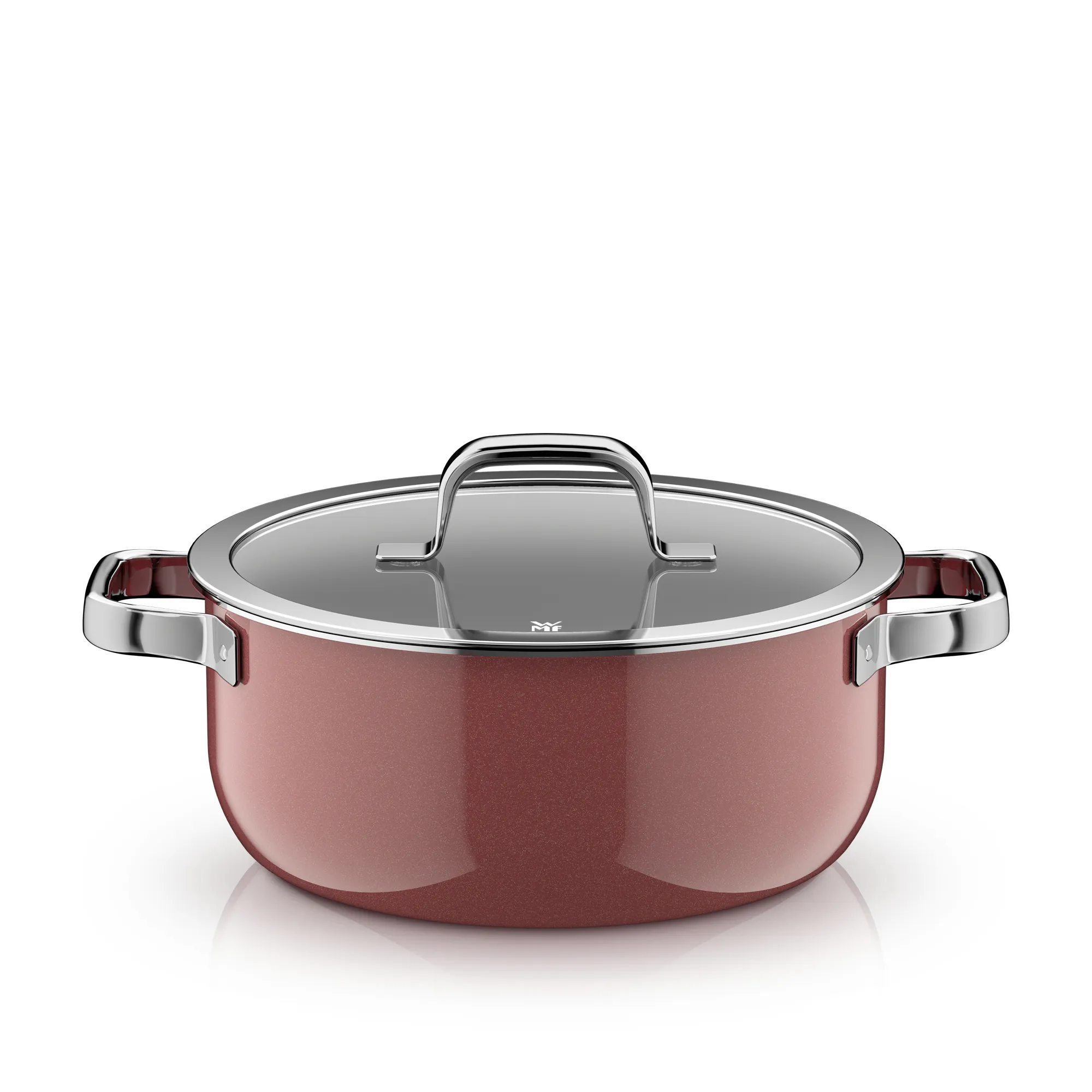 Fusiontec Mineral Pro, Braising Pan With Lid, 24 cm, Rose Quartz