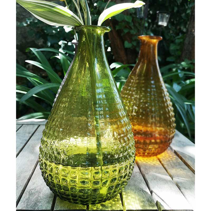 Glasvas Moss Green