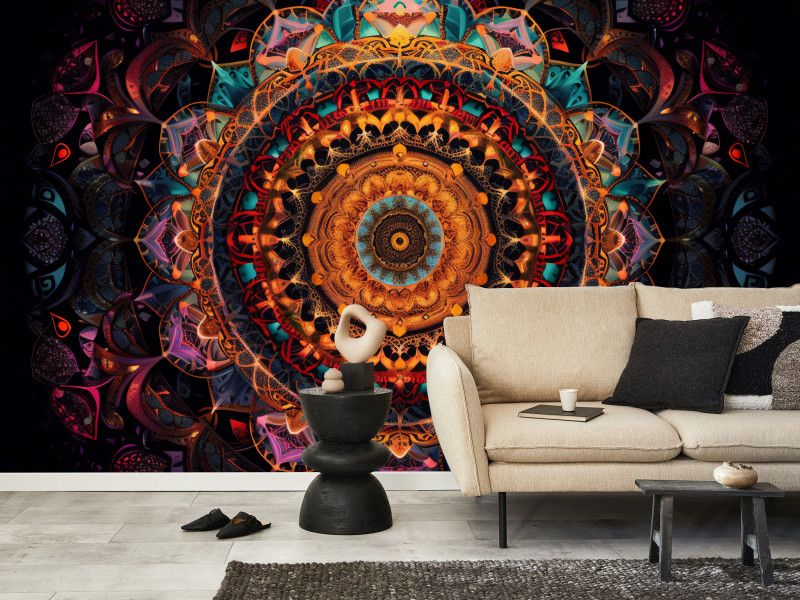 Fototapeta Kolorowa mandala 100x70cm