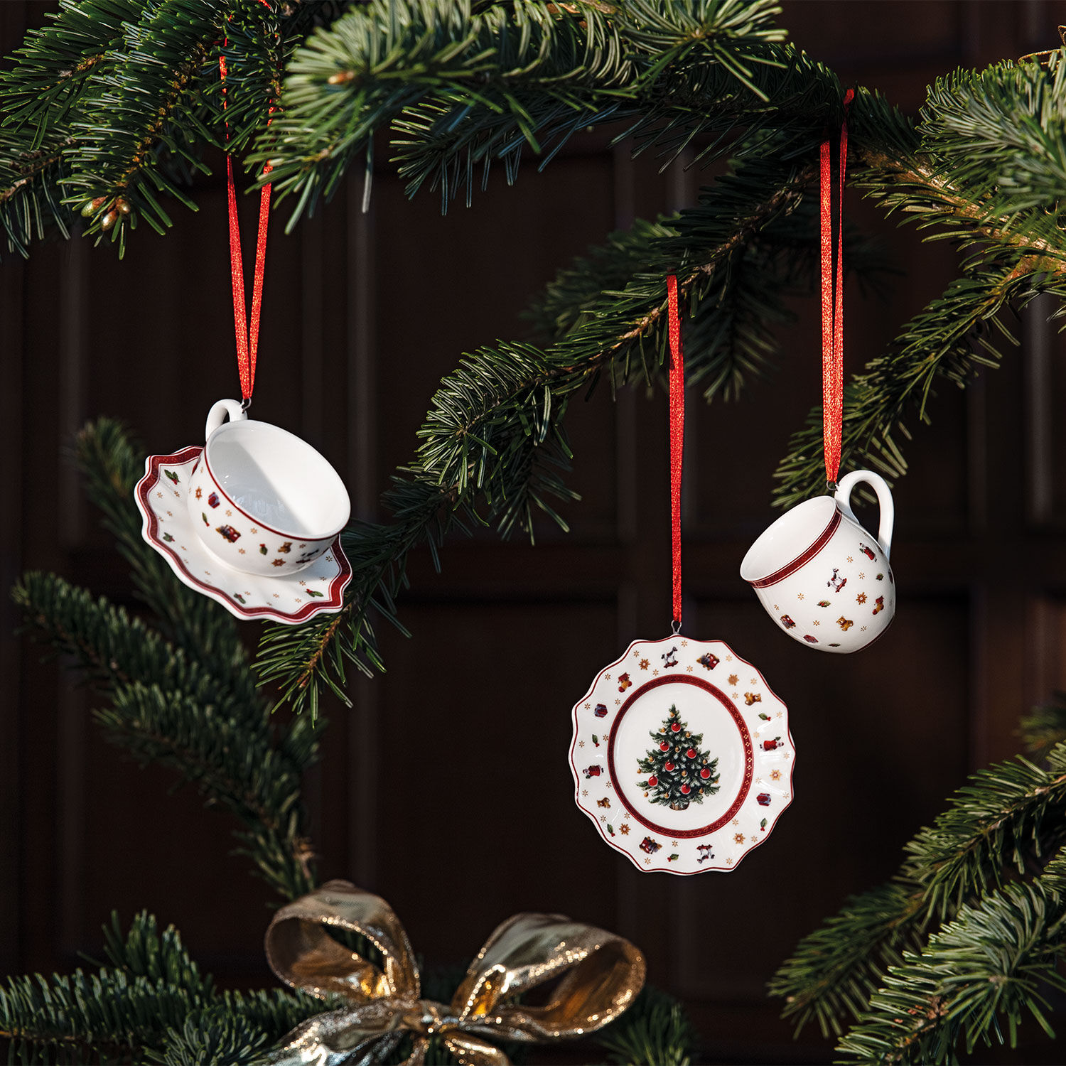 Toy's Delight Christmas ornaments - White, '', Premium Porcelain