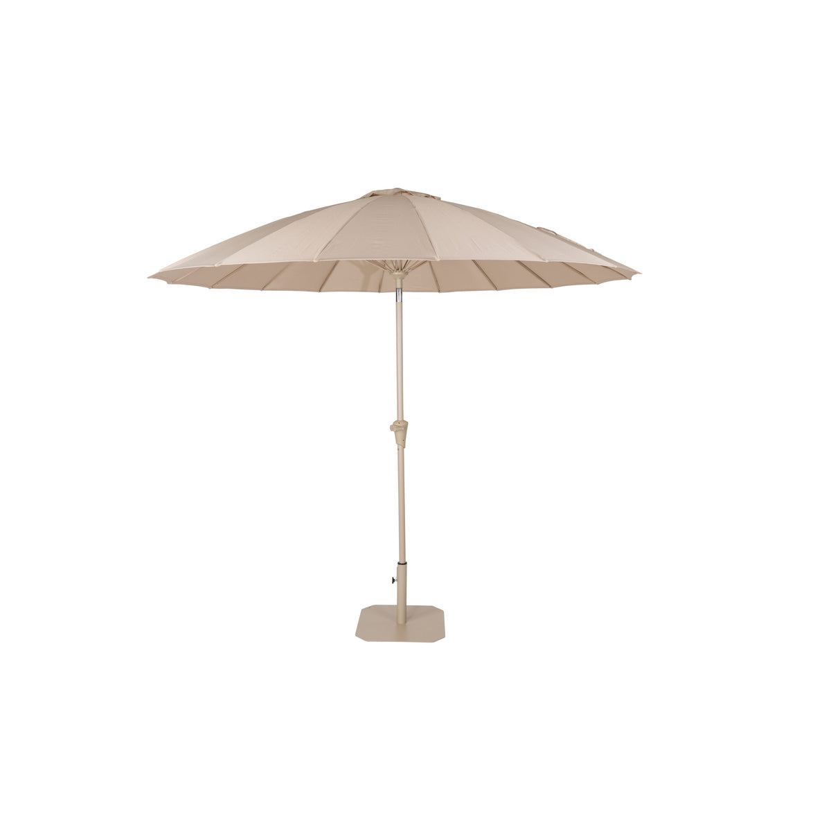 Zuiver Sunshine Parasol Set inclusief Parasolhoes en Parasolvoet Brown Rice Beige