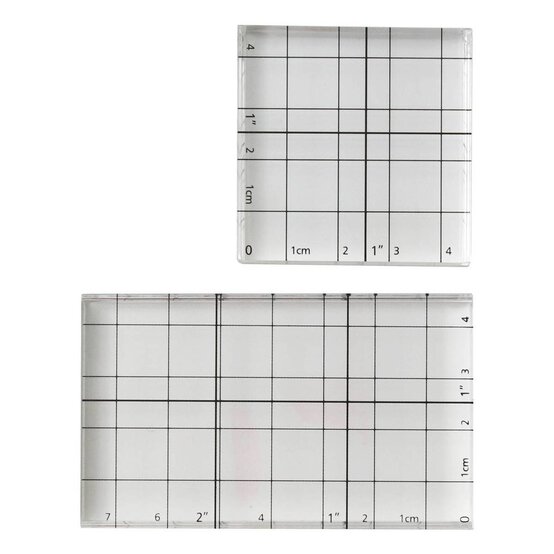 Clear Acrylic Printing Blocks 2 Pack