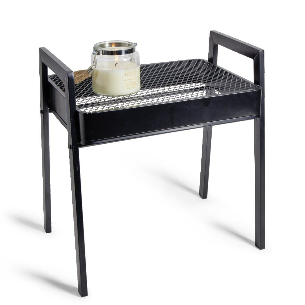 Bout de canapé Staky 44x32x47cm acier noir