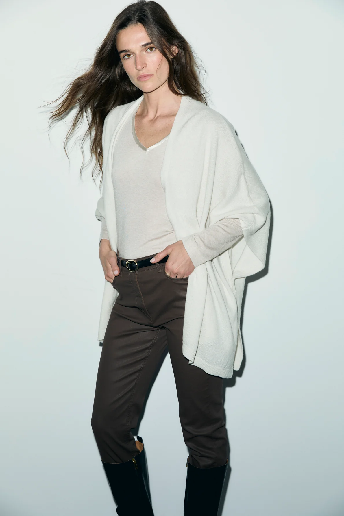 Gilet poncho en cachemire - REYA