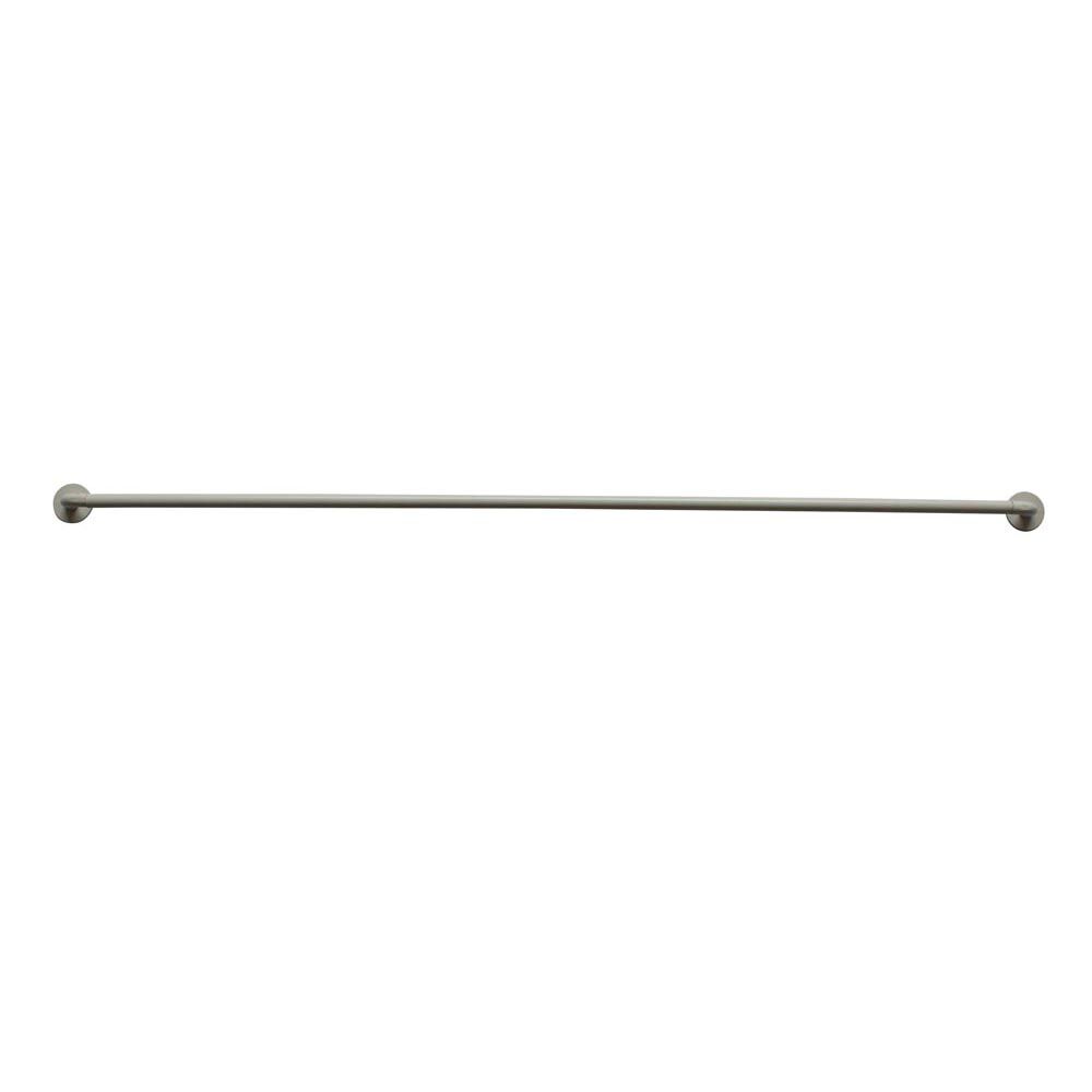 Tringle à vitrage auto adhésive Extensible Métal Blanc 70-120 cm