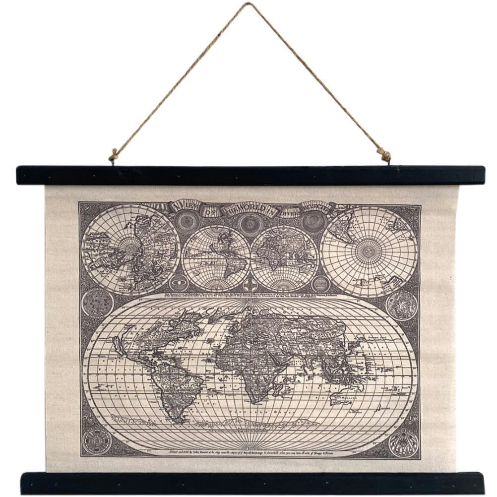 VIEW - Toile déco view of the world à suspendre 60x43cm
