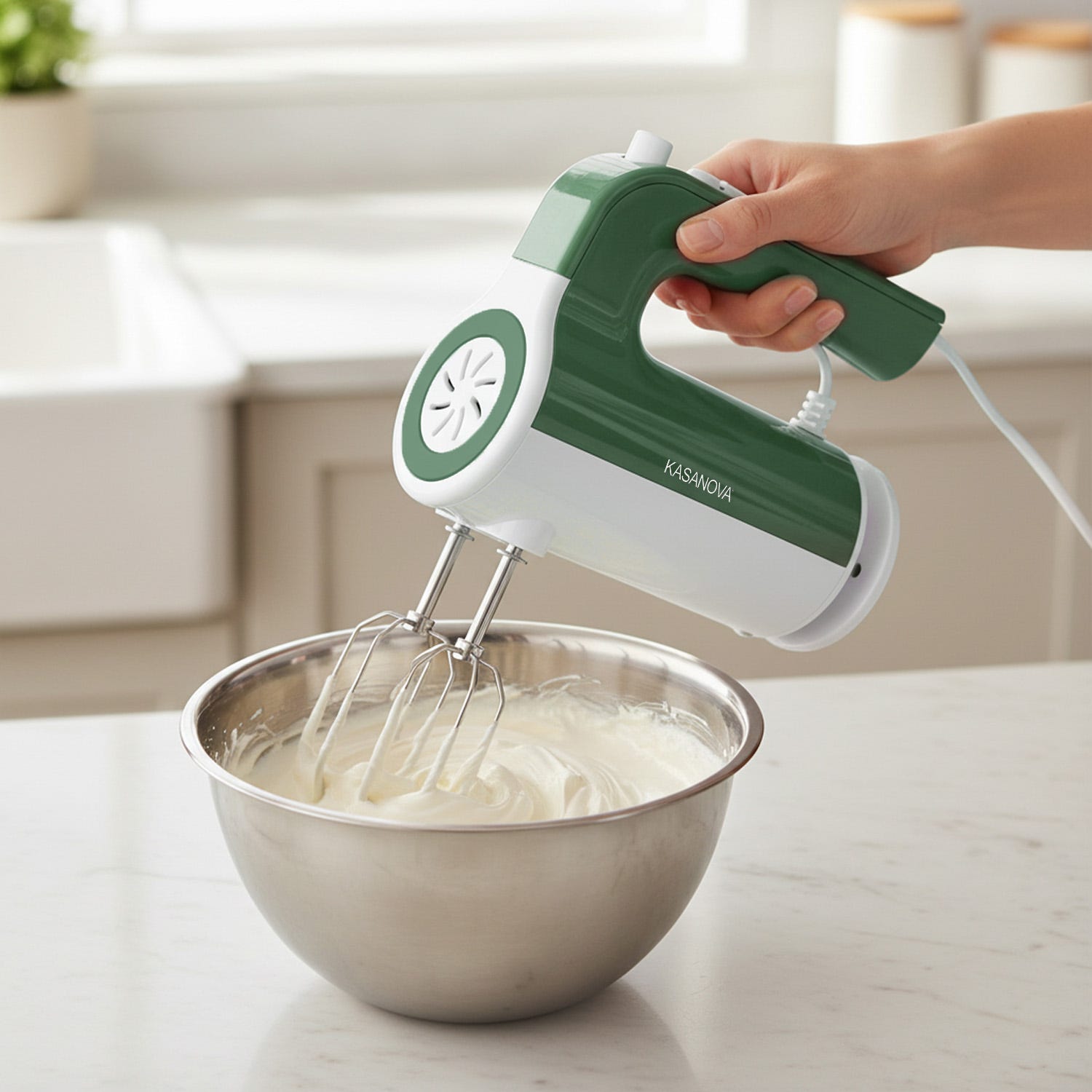 Sbattitore elettrico 300 W 5 velocità verde
