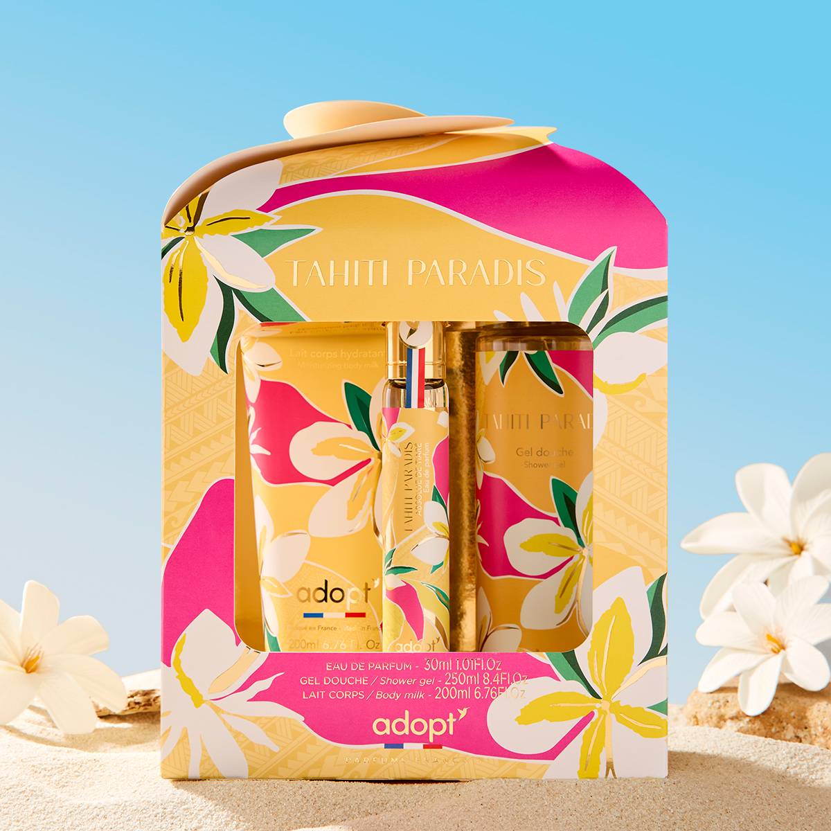 Tahiti ParadisCoffret eau de parfum 30 ml   Gel Douche 250 ml   Lait Corps 200 ml