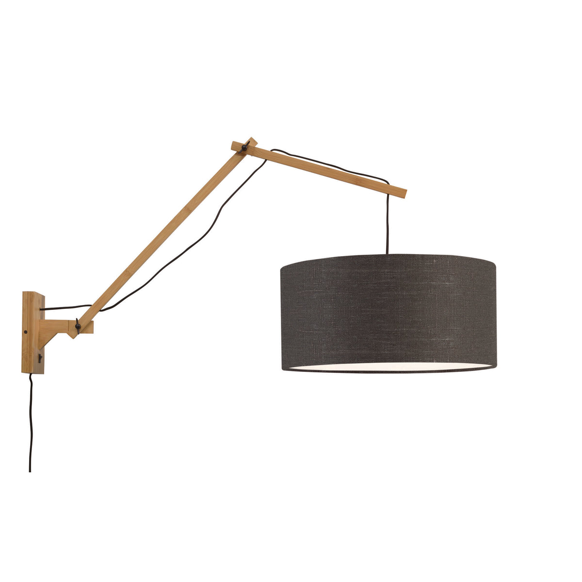 GOOD&MOJO wandlamp Andes - bruin - Ø47cm