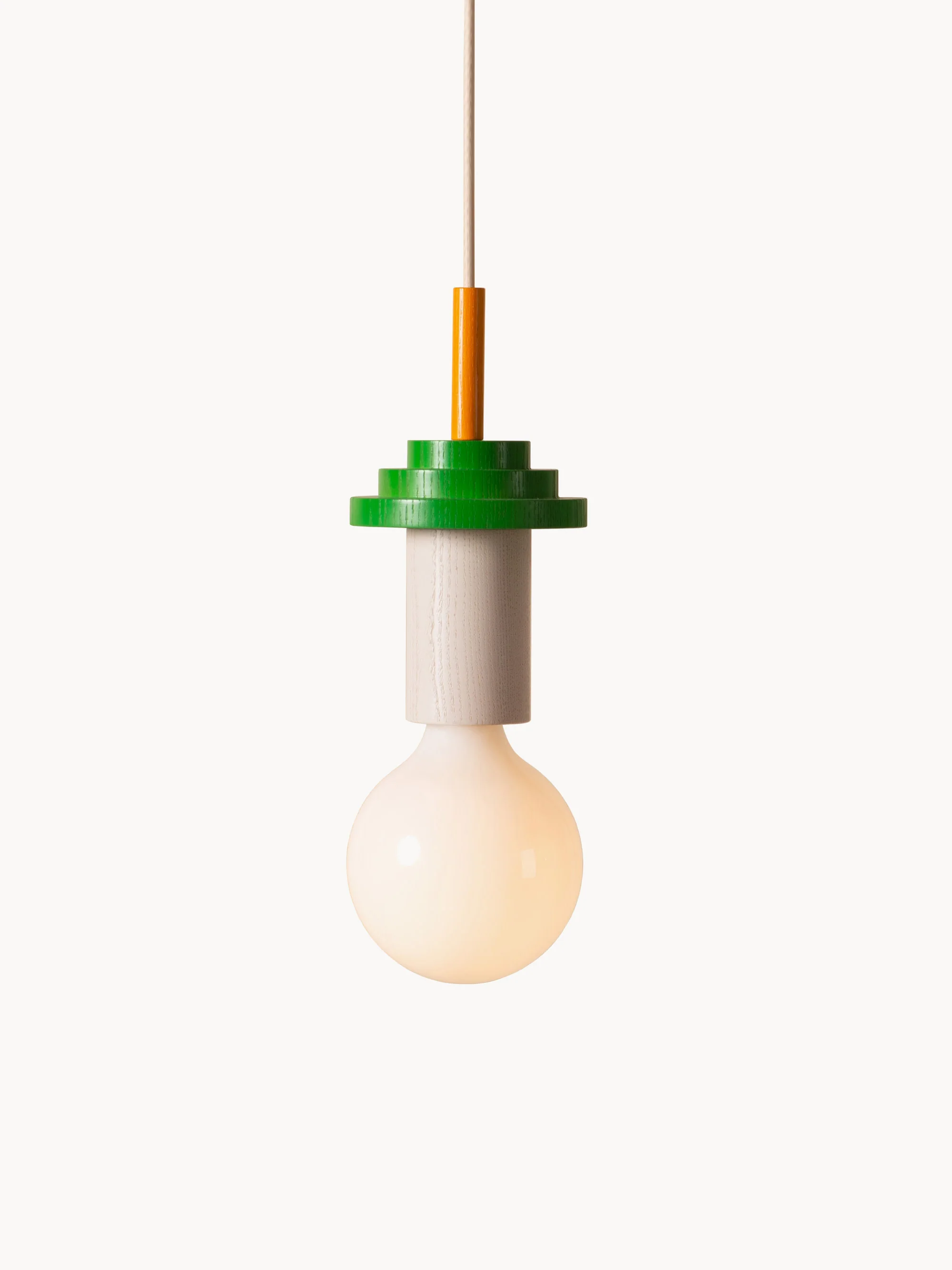 Kleine handgefertigte Pendelleuchte Junit, dimmbar
