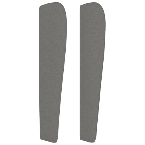 NNEVL Headboard with Ears Dark Grey 163x23x118/128 cm Fabric