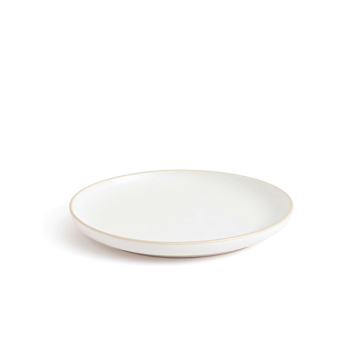 Lot de 6 assiettes à dessert, grès mat, Nordik