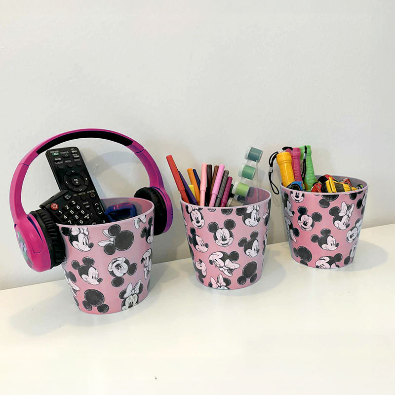 Eco Bambukruka 3-set Mickey, rosa