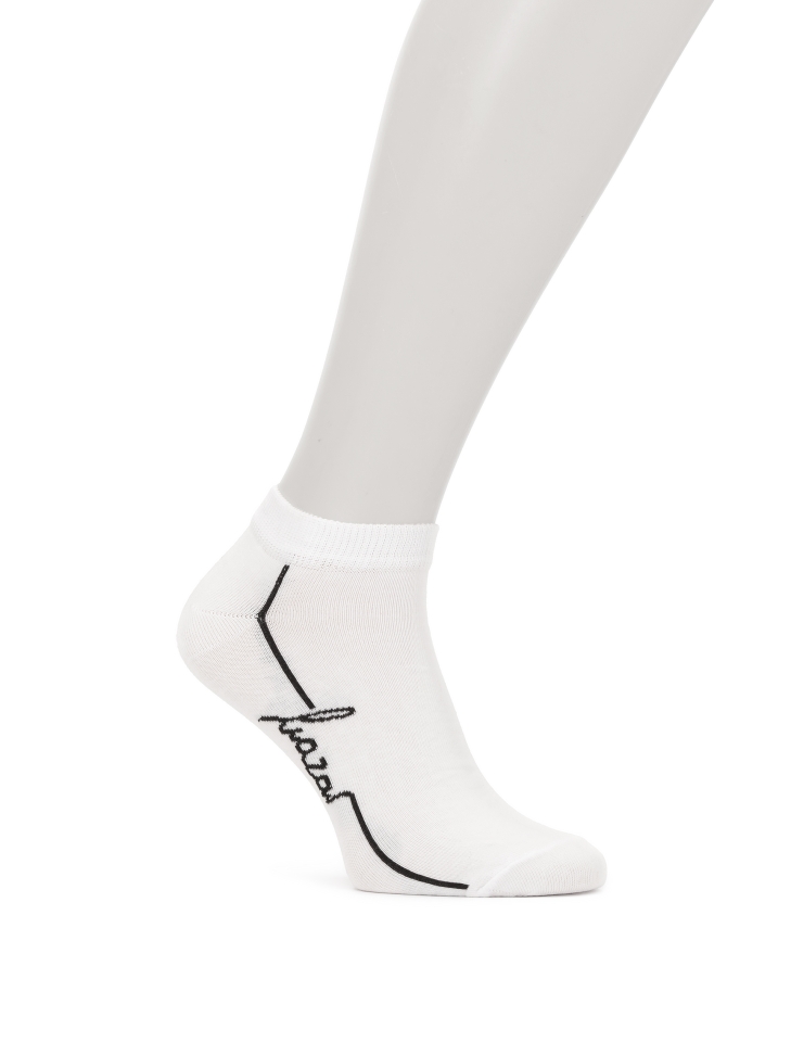 White short socks with logo