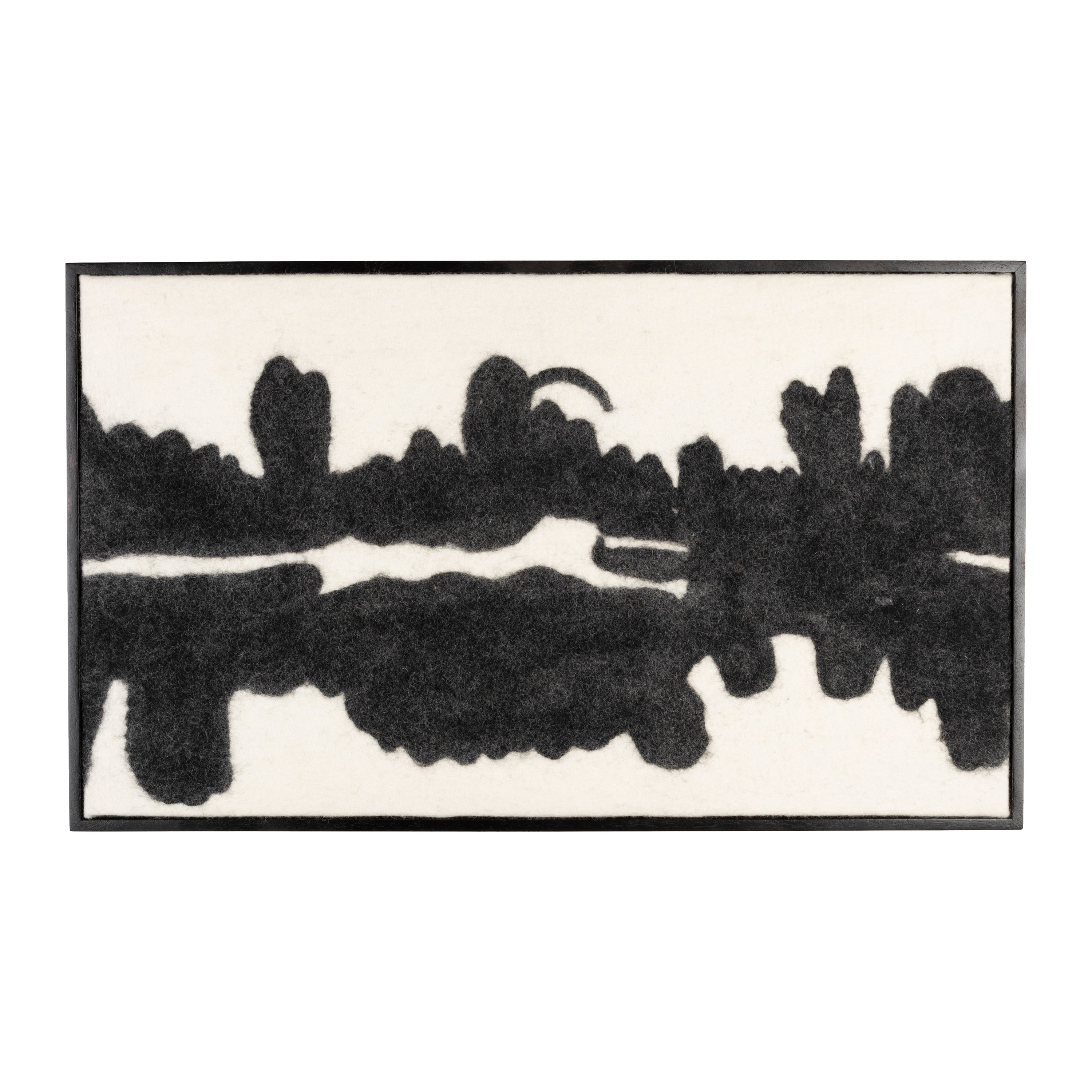 Dutchbone Samudra Schilderij - Wolvilt - 56 x 94 cm