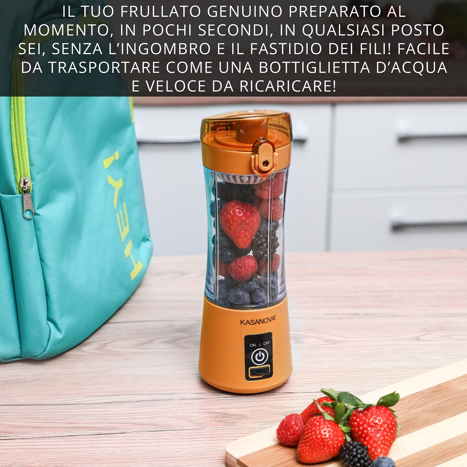 Mini frullatore portatile senza fili 350 ml senape