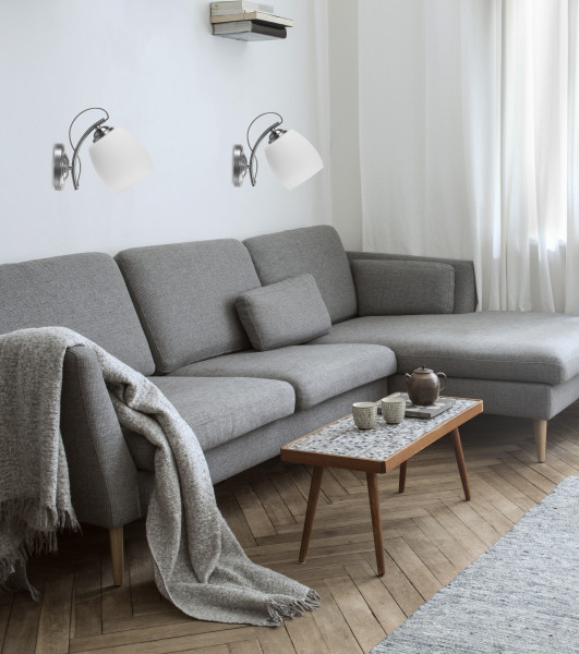 Lampa kinkiet AMBA 1x40w e27 biały