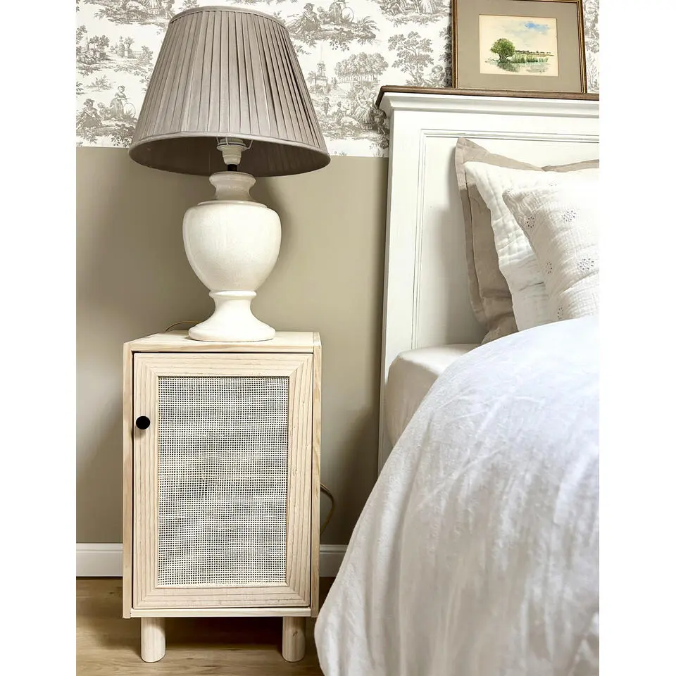 Astigarraga Nachtkastje Sense - grenen en rotan