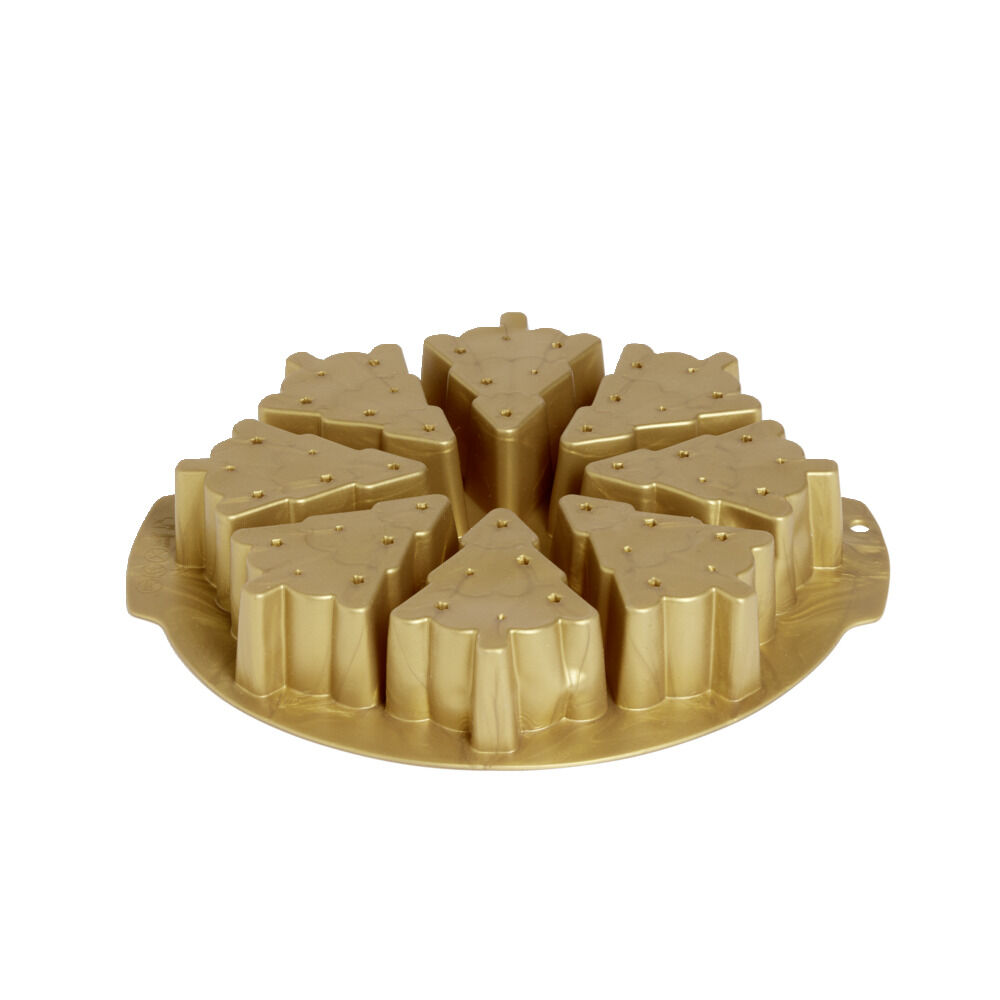 Moule à gâteau en silicone Ø30cm forme mini sapin pour 8 parts