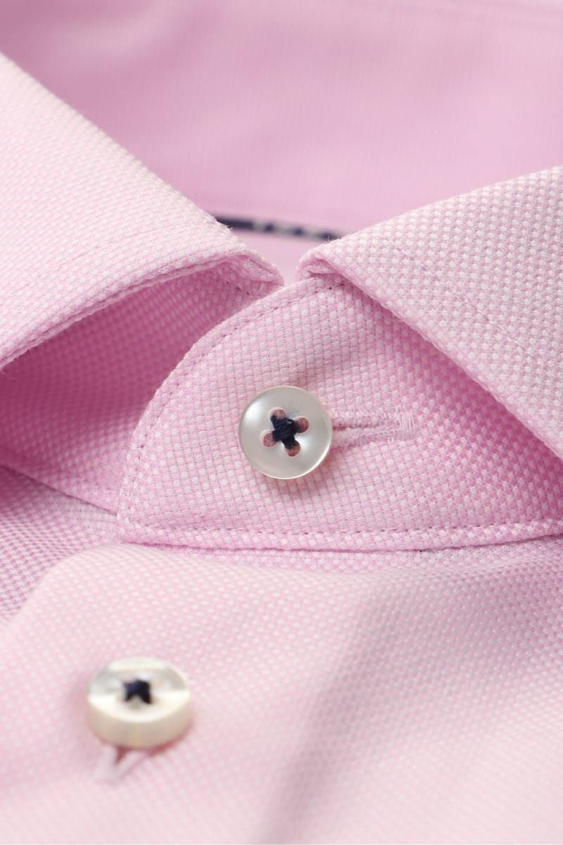 ETERNA 1863 Slim Fit Hemd rot, Strukturiert