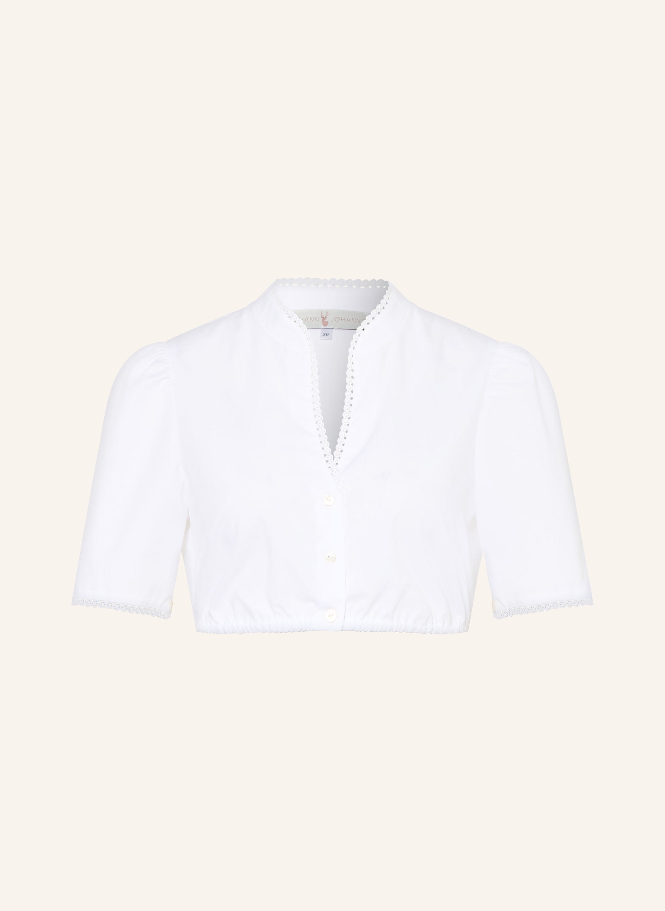 Johann & Johanna Dirndlbluse mit Spitze