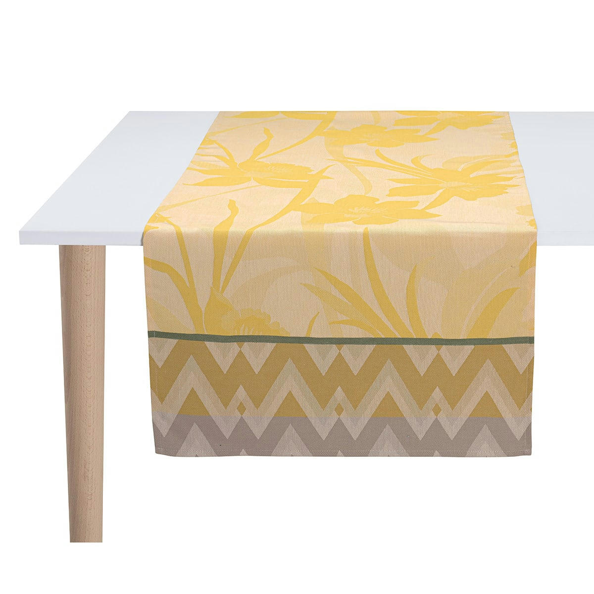 LA VIE EN VOSGES - Chemin de table en coton soleil 50 x 150